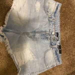 Denim Distressed shorts